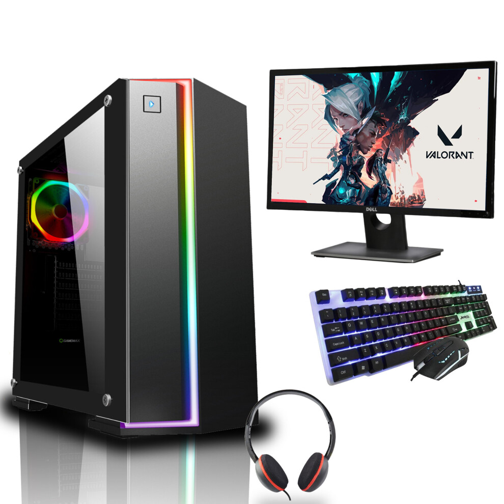 Refurbished Gaming PC Computer Bundle Intel Quad Core i5 16GB 1TB Win 11 2GB GT730